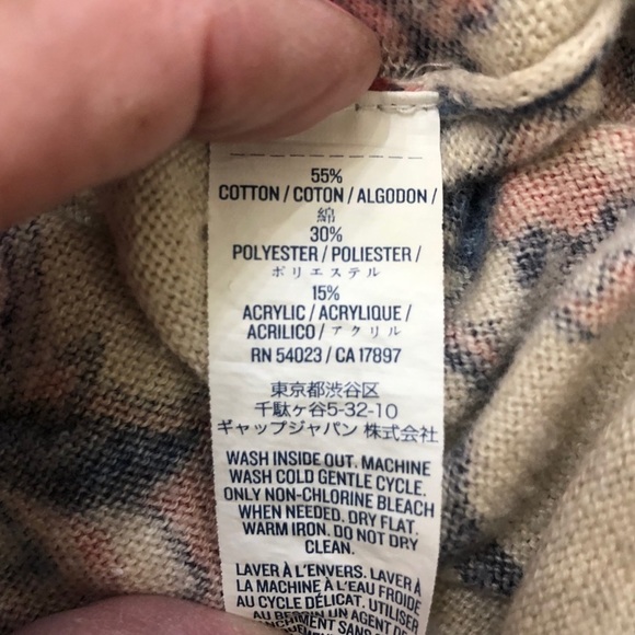 Old Navy Floral Print Crew Neck Sweater  G138 - Picture 7 of 7